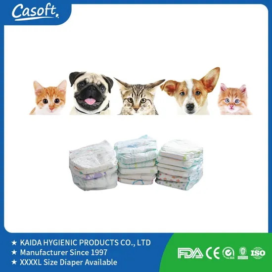 Manufacturer Female and Male Dog Diapers Wholesale Disposable Pet Diaper Supply Super Absorbent Soft Disposable